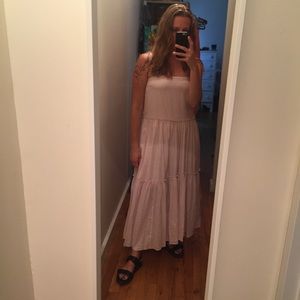 Nation Ltd Flowy, Midi Dress with Lurex